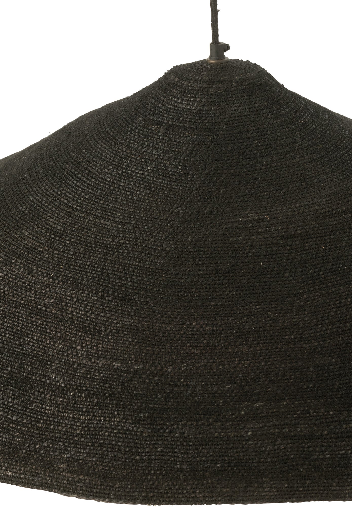 Hanging Lamp Hat Moonj Grass Black Large