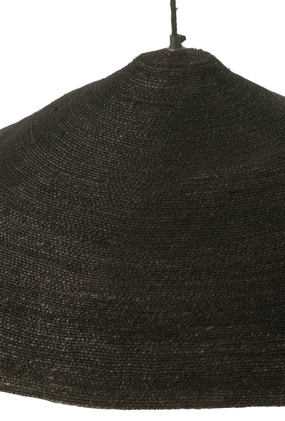 Hanging Lamp Hat Moonj Grass Black Large