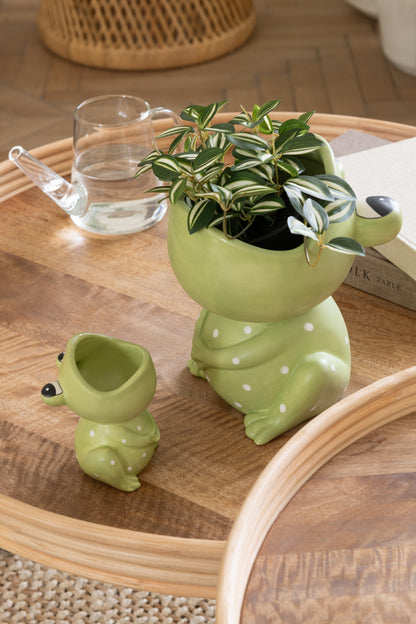 Tradescantia In Pot Artificial Green/White