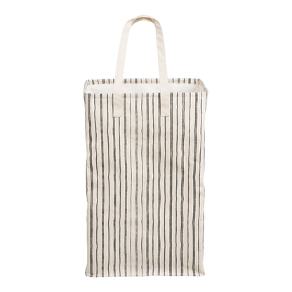 Argos Wäschekorb – Textil, beige/schwarz 38×28×58 cm