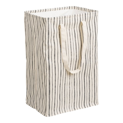 Argos Wäschekorb – Textil, beige/schwarz 38×28×58 cm
