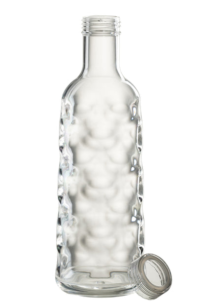 Bottle Hammered In Giftbox Plastic Transparent