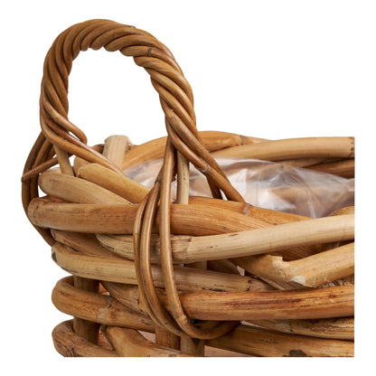 Burton Baskets - Baskets, kubu rattan, natural set of 3