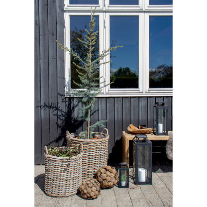 Mandenset Indo – kubu rattan, naturel, set van 2