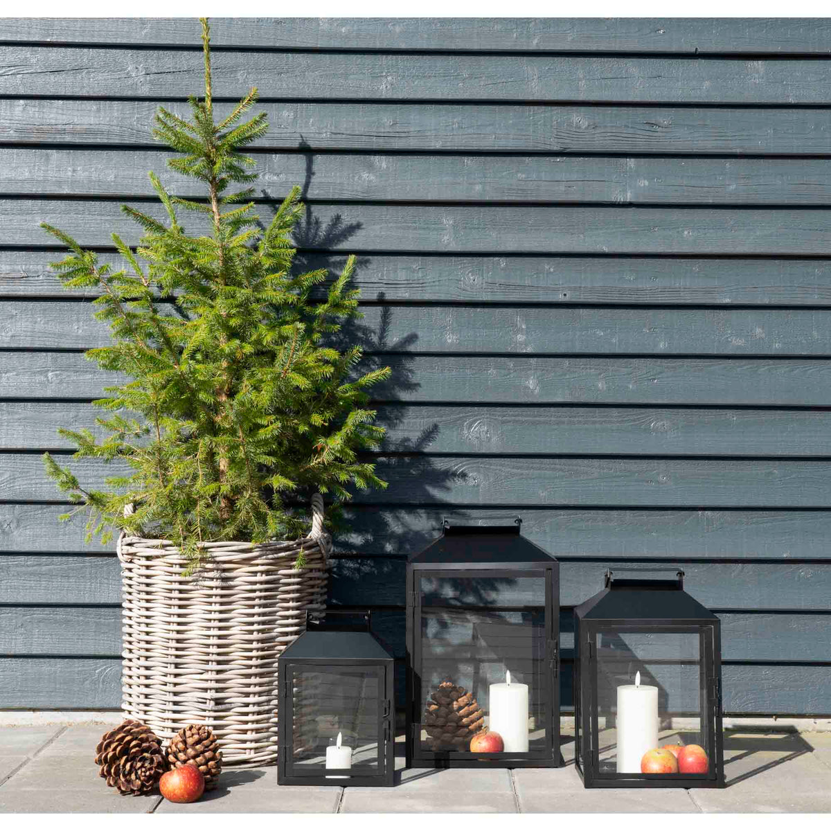 Mandenset Indo – kubu rattan, naturel, set van 2