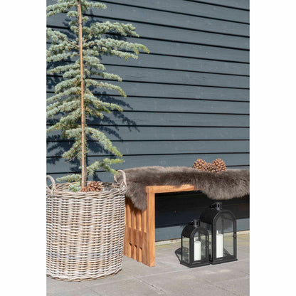 Mandenset Indo – kubu rattan, naturel, set van 2