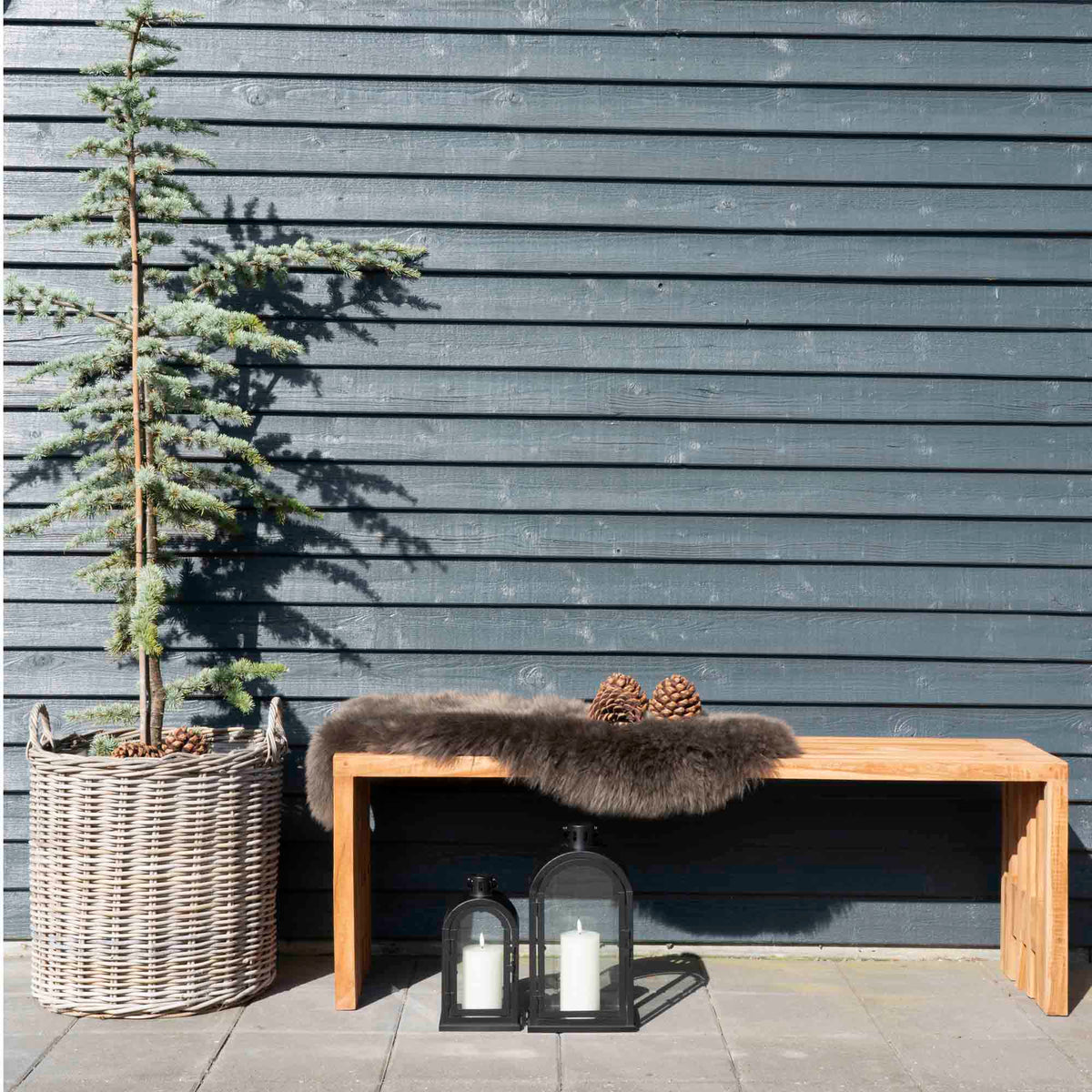 Mandenset Indo – kubu rattan, naturel, set van 2