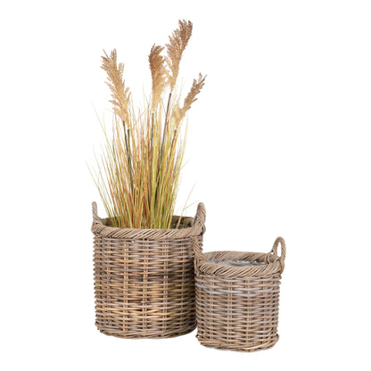 Gili Baskets – Körbe, Kubu Rattan, Natur 2er Set