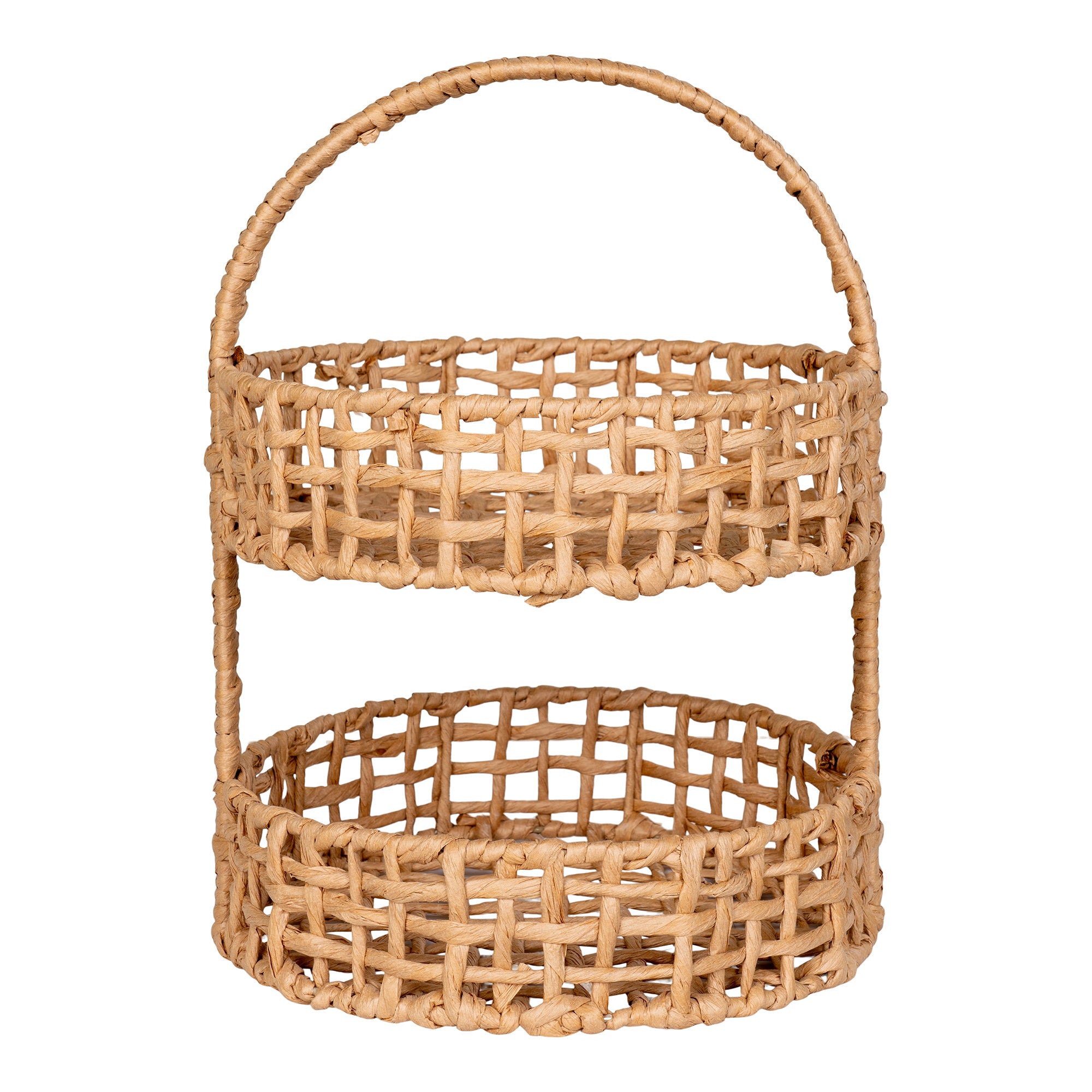 Anadia Tray - Tray, paper, natural ø29x39 cm