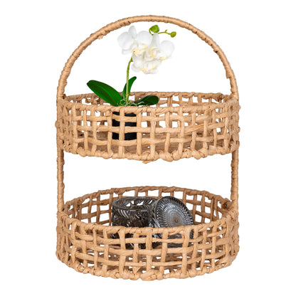 Anadia Tray - Tray, paper, natural ø29x39 cm