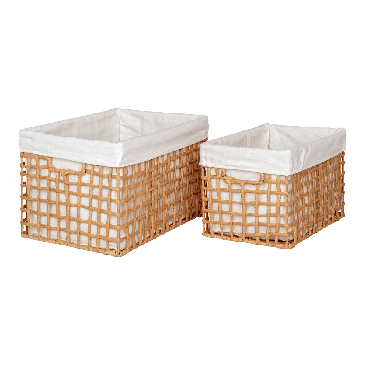 Manden Bustelo – papiergaren, naturel, set van 2