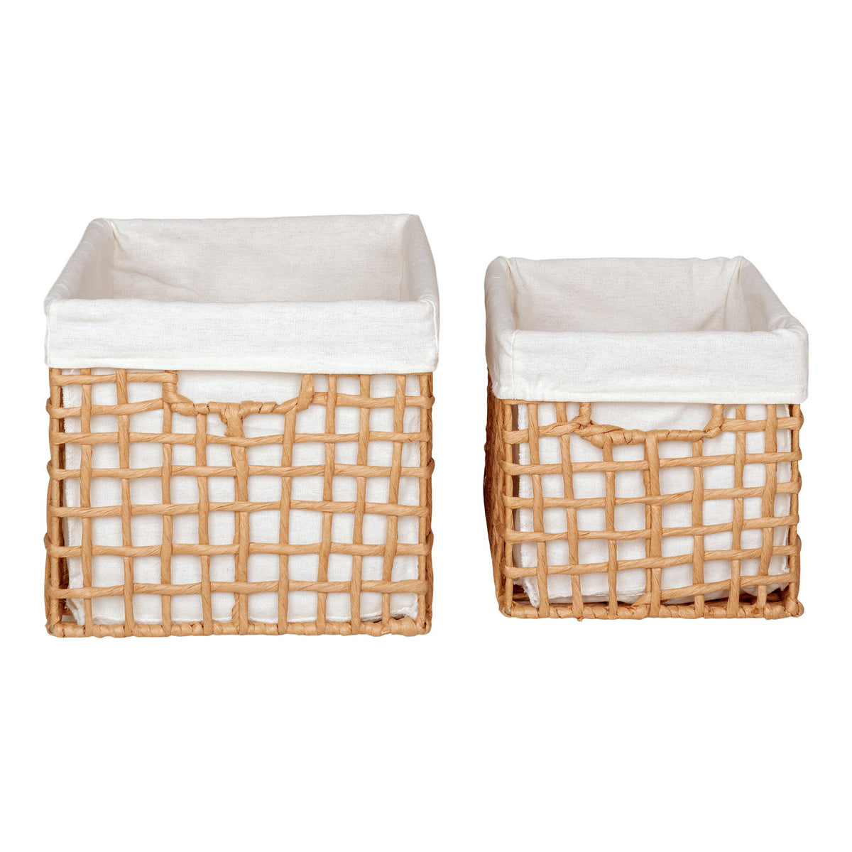 Manden Bustelo – papiergaren, naturel, set van 2