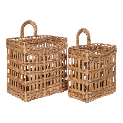 Cala Hanging Baskets - Hanging Baskets, water hyacinth, nature set of 2