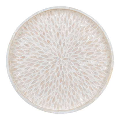 Tablett - <p>Tablett, Bambus/Capiz, beige 40x40x3,5 cm</p>