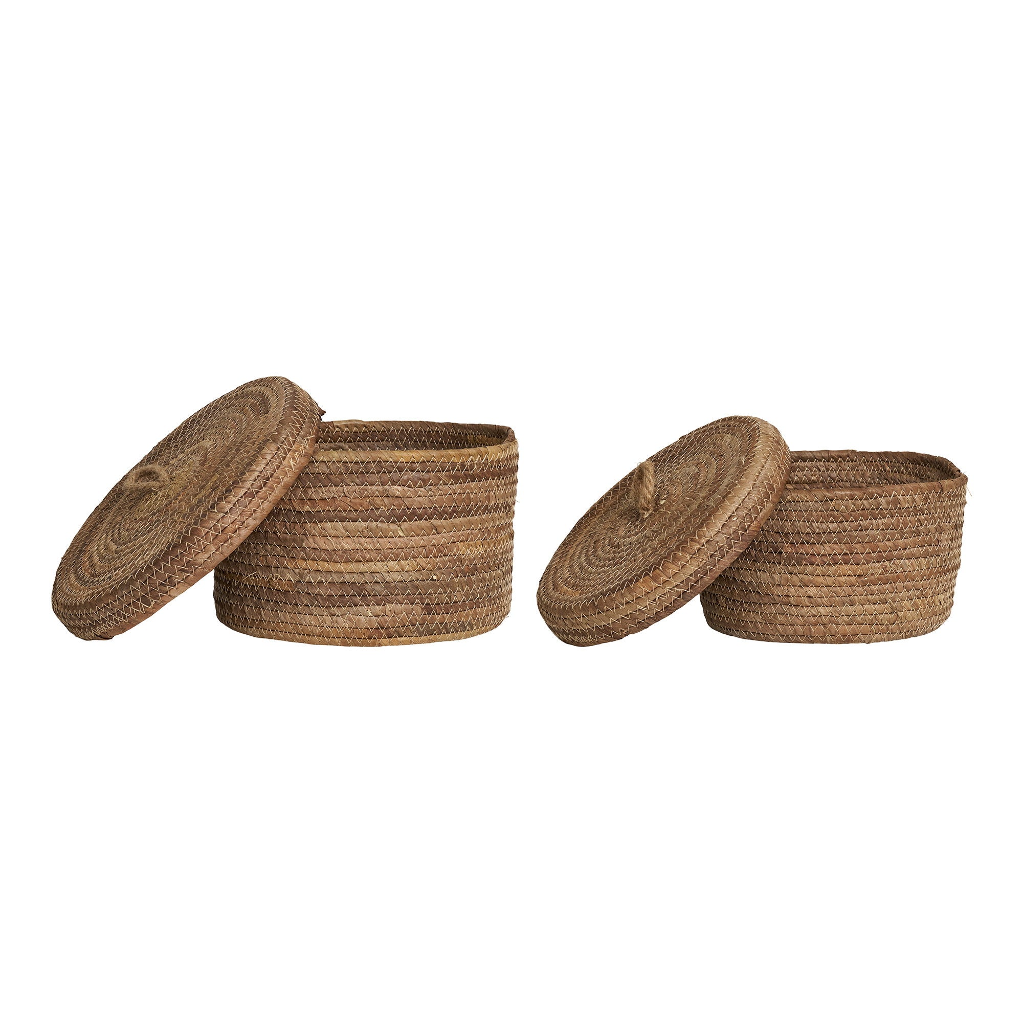 Desio Baskets - Baskets, banana leaf, natural set of 2