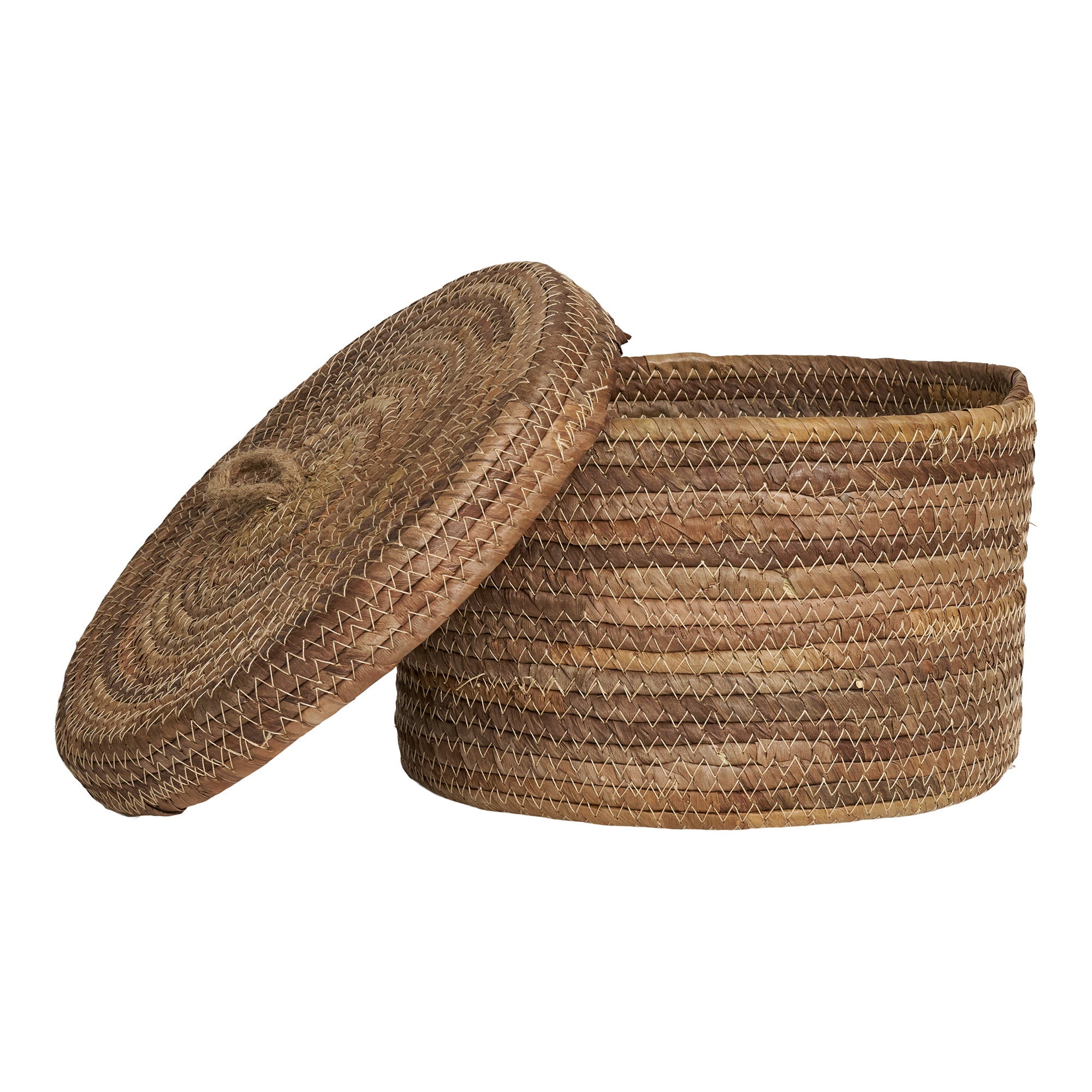 Desio Baskets - Baskets, banana leaf, natural set of 2