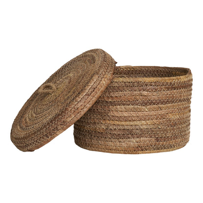 Desio Baskets - Baskets, banana leaf, natural set of 2