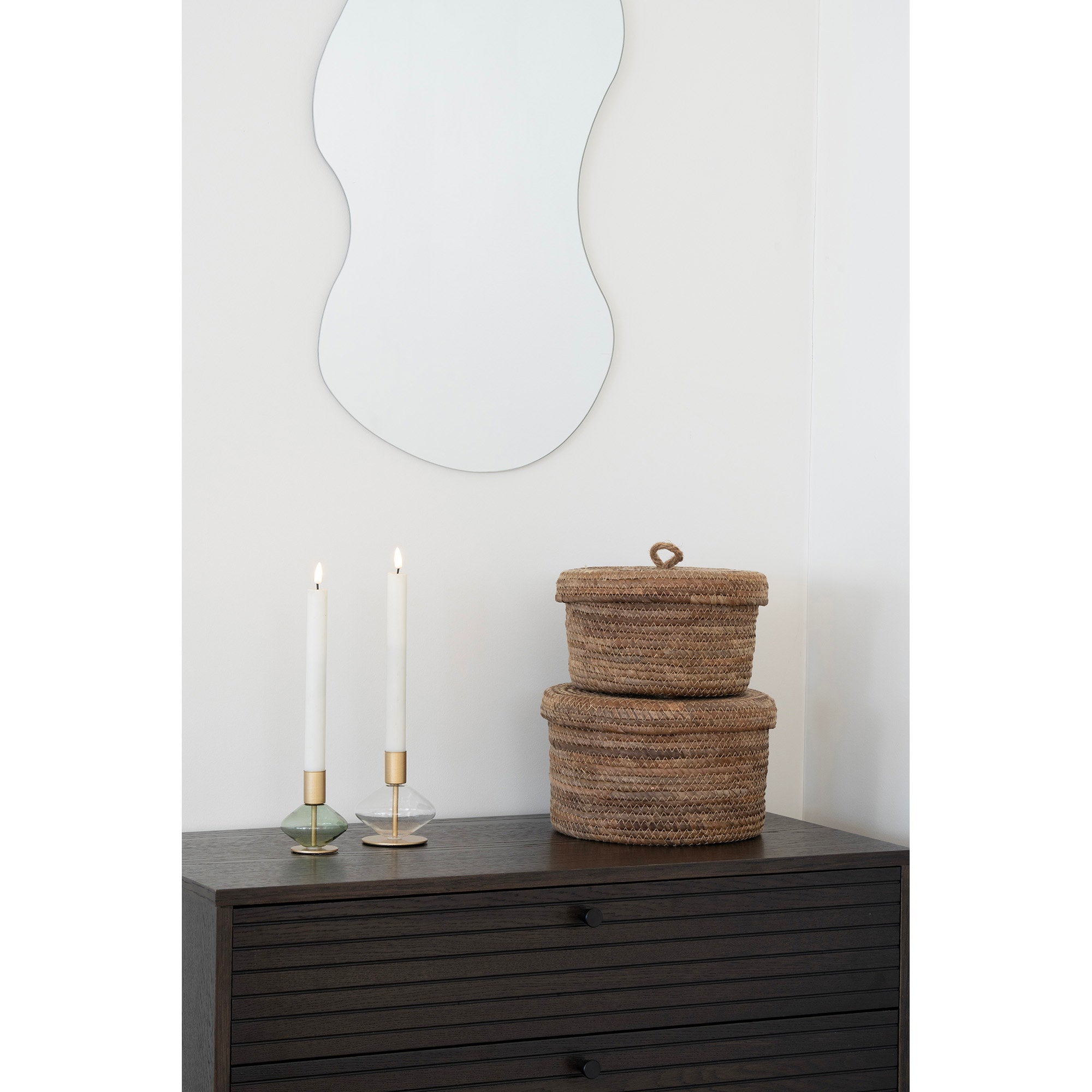 Desio Baskets - Baskets, banana leaf, natural set of 2