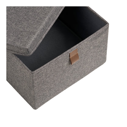 Noto Storage Boxes – Aufbewahrungsboxen, Textil, dunkelgrau 3er Set