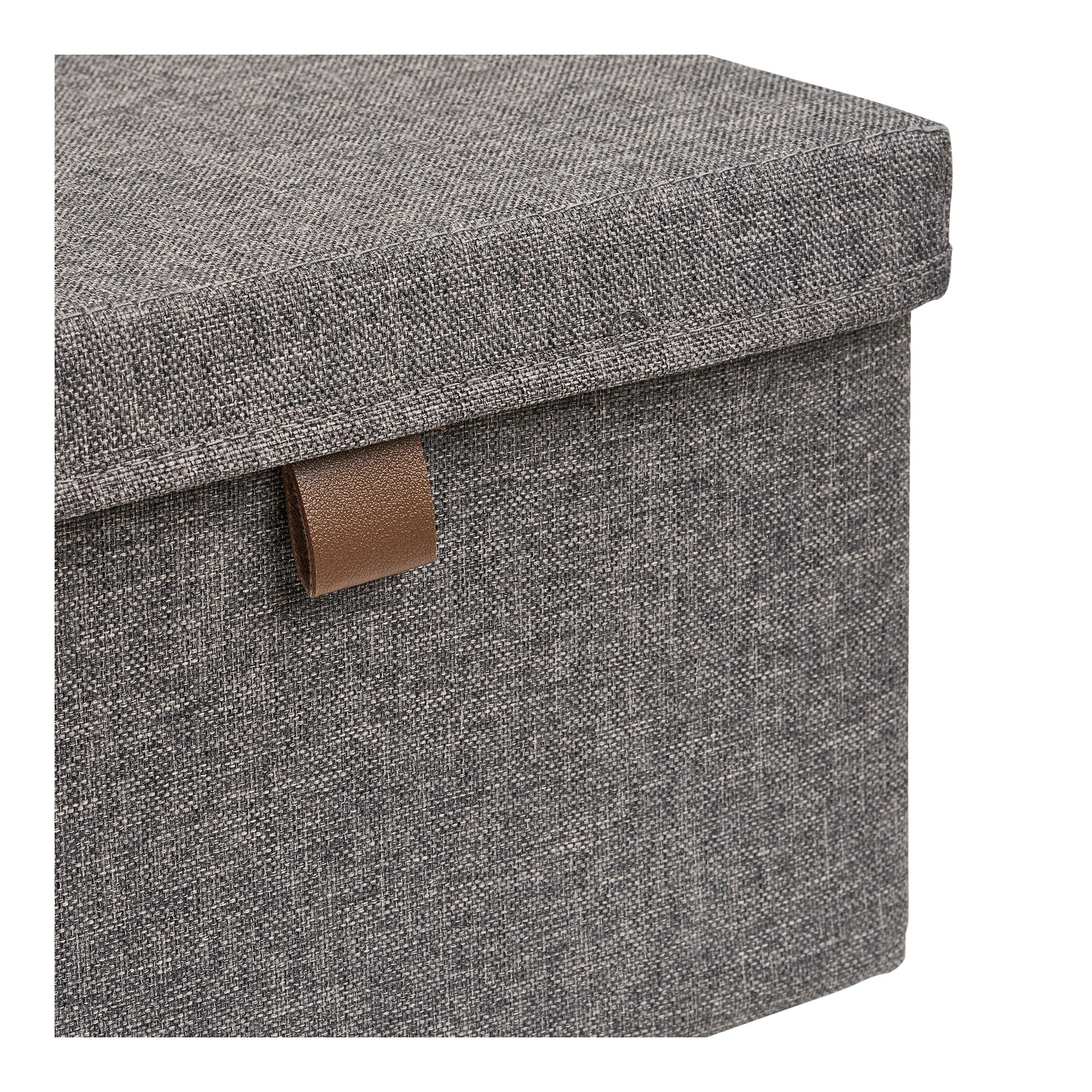 Noto Storage Boxes – Aufbewahrungsboxen, Textil, dunkelgrau 3er Set
