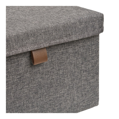 Noto Storage Boxes – Aufbewahrungsboxen, Textil, dunkelgrau 3er Set