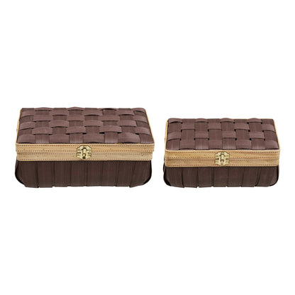 Medan Körbe - Körbe, Holzoptik, braun, 2er-Set