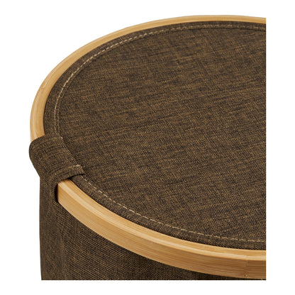 Noto Korb - Korb, rund, Bambus/Textil, braun, ø30x20 cm