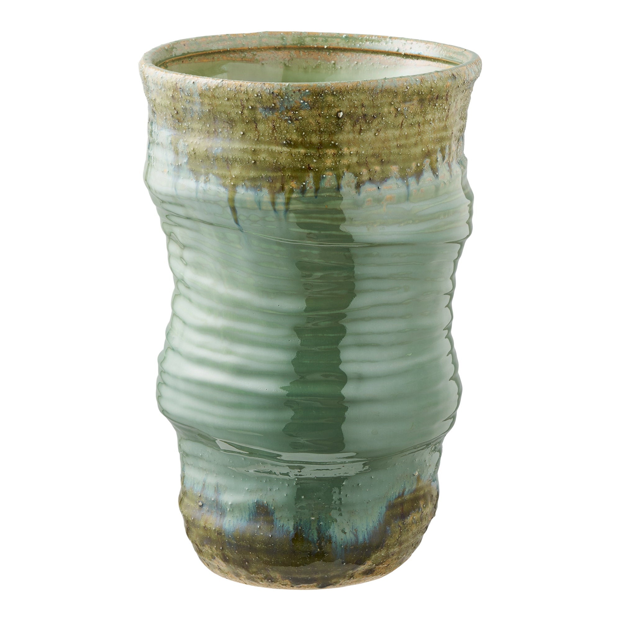 Vaas – keramiek, groen, ø22x34,5 cm
