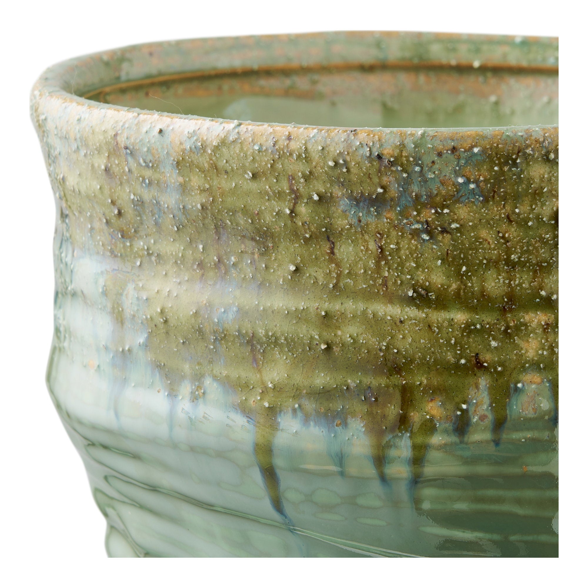 Vaas – keramiek, groen, ø22x34,5 cm