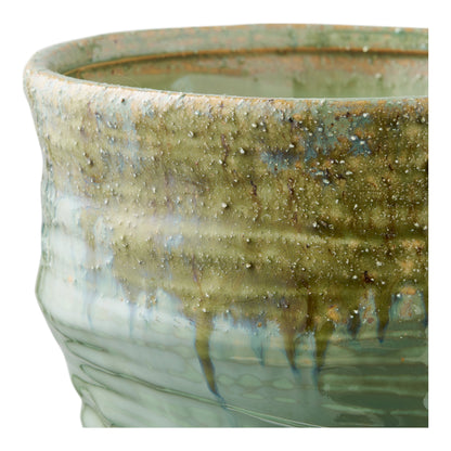 Vaas – keramiek, groen, ø22x34,5 cm