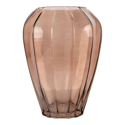 Vase - Vase, glass, brown ø22x29 cm