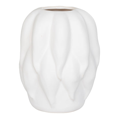 Vase – Vase, Keramik, beige 19,5x19,5x26 cm