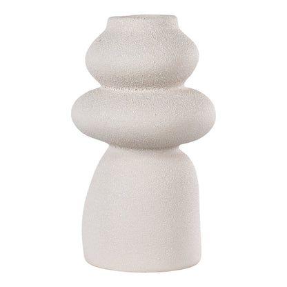 Vase – Vase, Keramik, beige ø14,5x26,5 cm