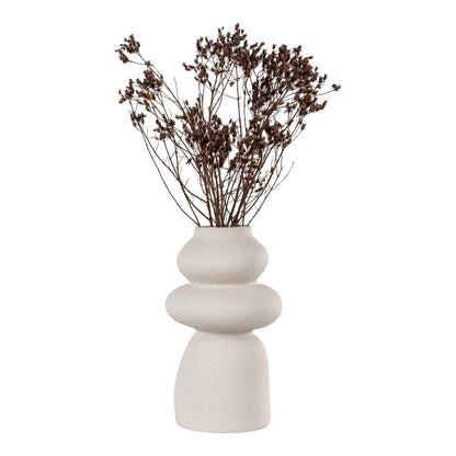Vase – Vase, Keramik, beige ø14,5x26,5 cm