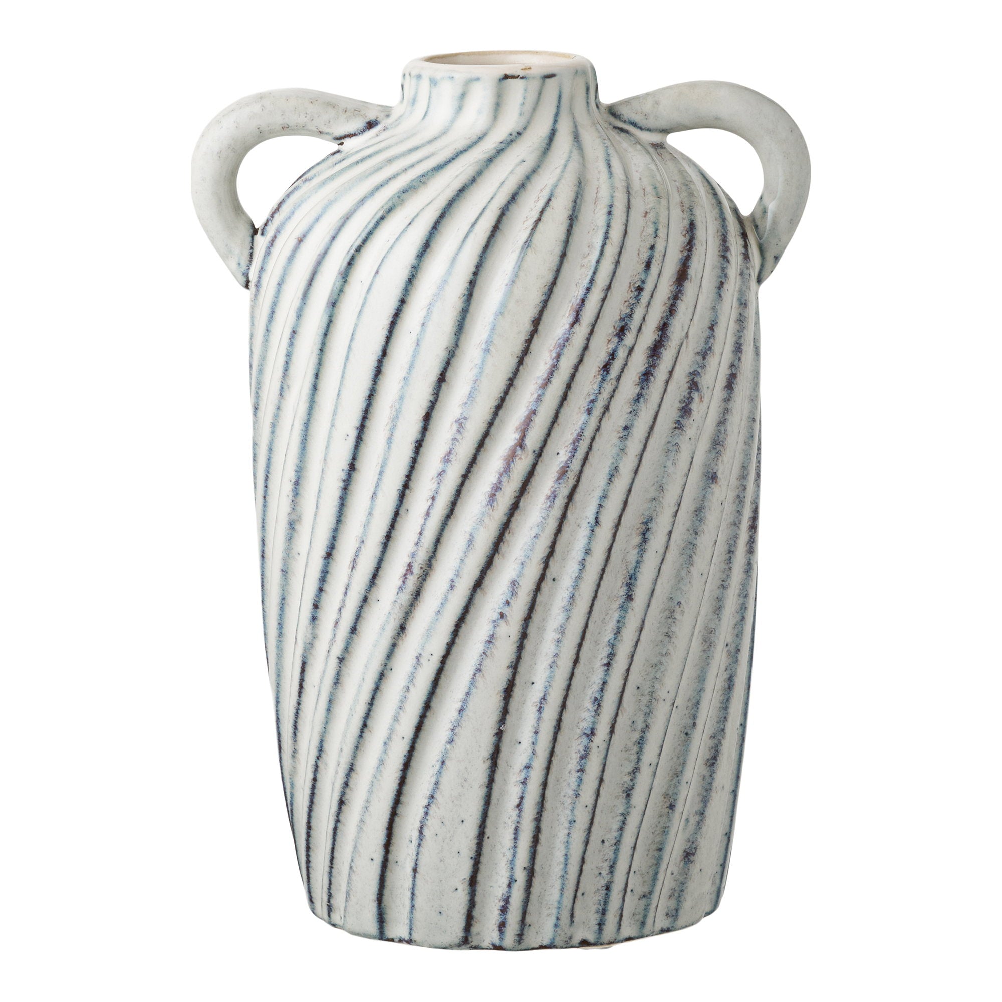 Vase - Vase, ceramic, blue 15,5x14x22 cm