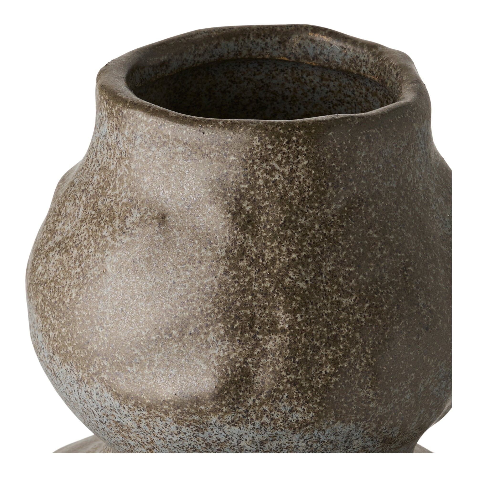 Vase - Vase, ceramic, dark grey ø14,5x33,5 cm