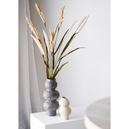Vase - Vase, Keramik, beige ø10,5x19,5 cm
