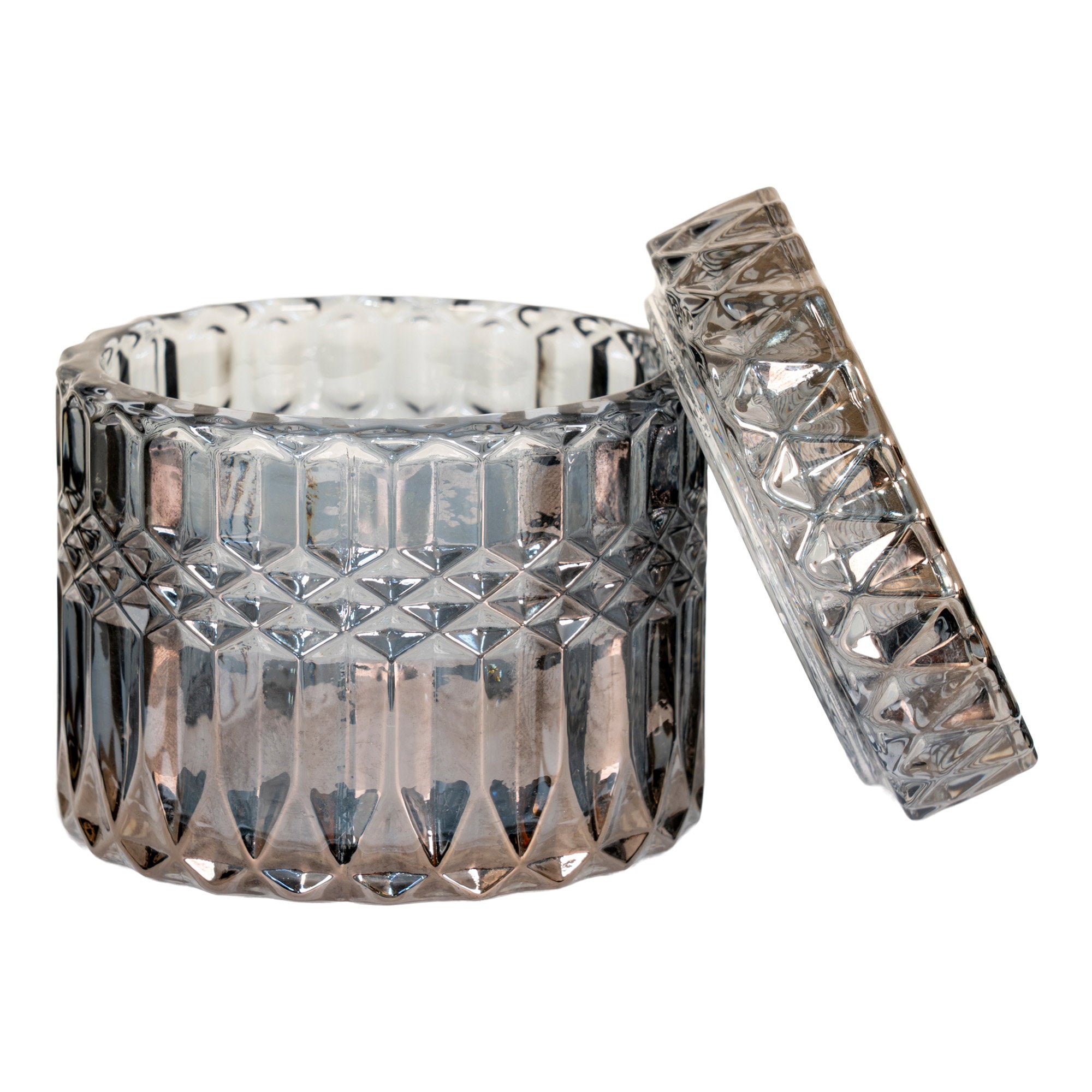 Jars - Jars, glass, smoked color set of 2