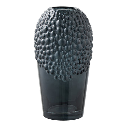 Vase - Vase, glass, dark grey ø14x25 cm