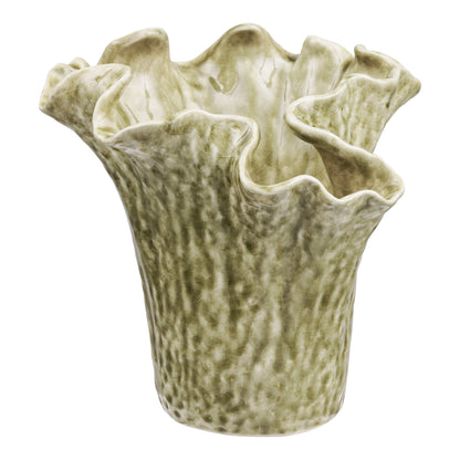 Vase - Vase, Keramik, dunkler Sand, ø22x23,5 cm