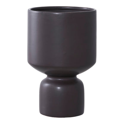 Elegante keramische bloempot in zwart, ø15×23,5 cm