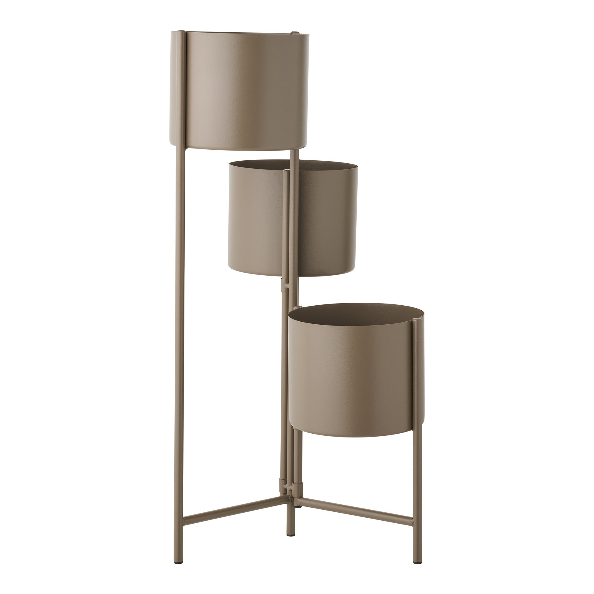 Flowerpot - Flowerpot, steel, brown 22,5x23x75,5 cm