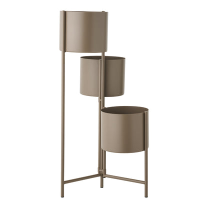 Flowerpot - Flowerpot, steel, brown 22,5x23x75,5 cm