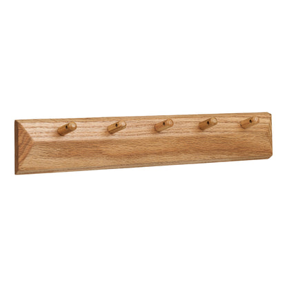 Barco Coat Rack with 5 hooks - Coat rack with 5 hooks, oak 50x8,5 cm