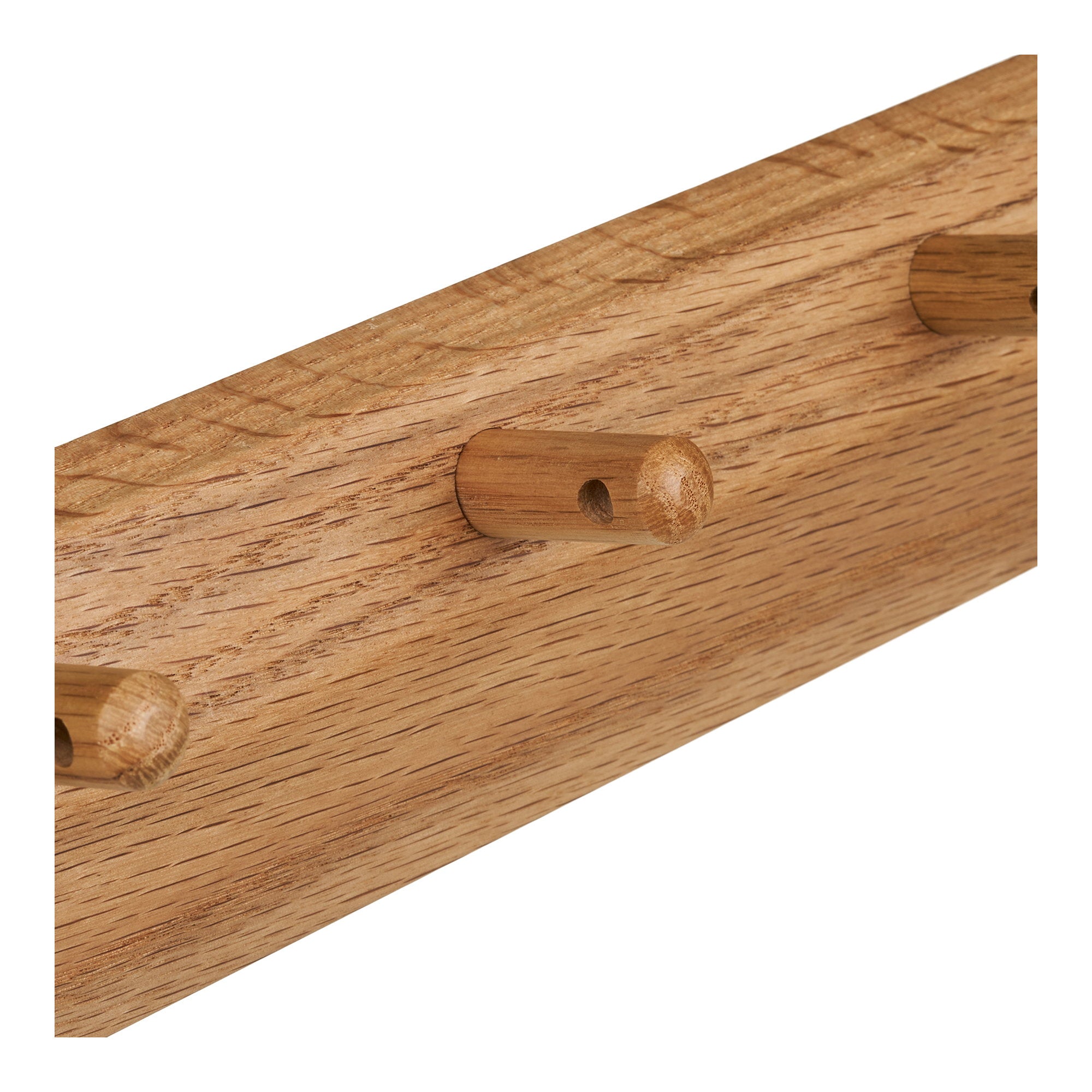 Barco Coat Rack with 5 hooks - Coat rack with 5 hooks, oak 50x8,5 cm