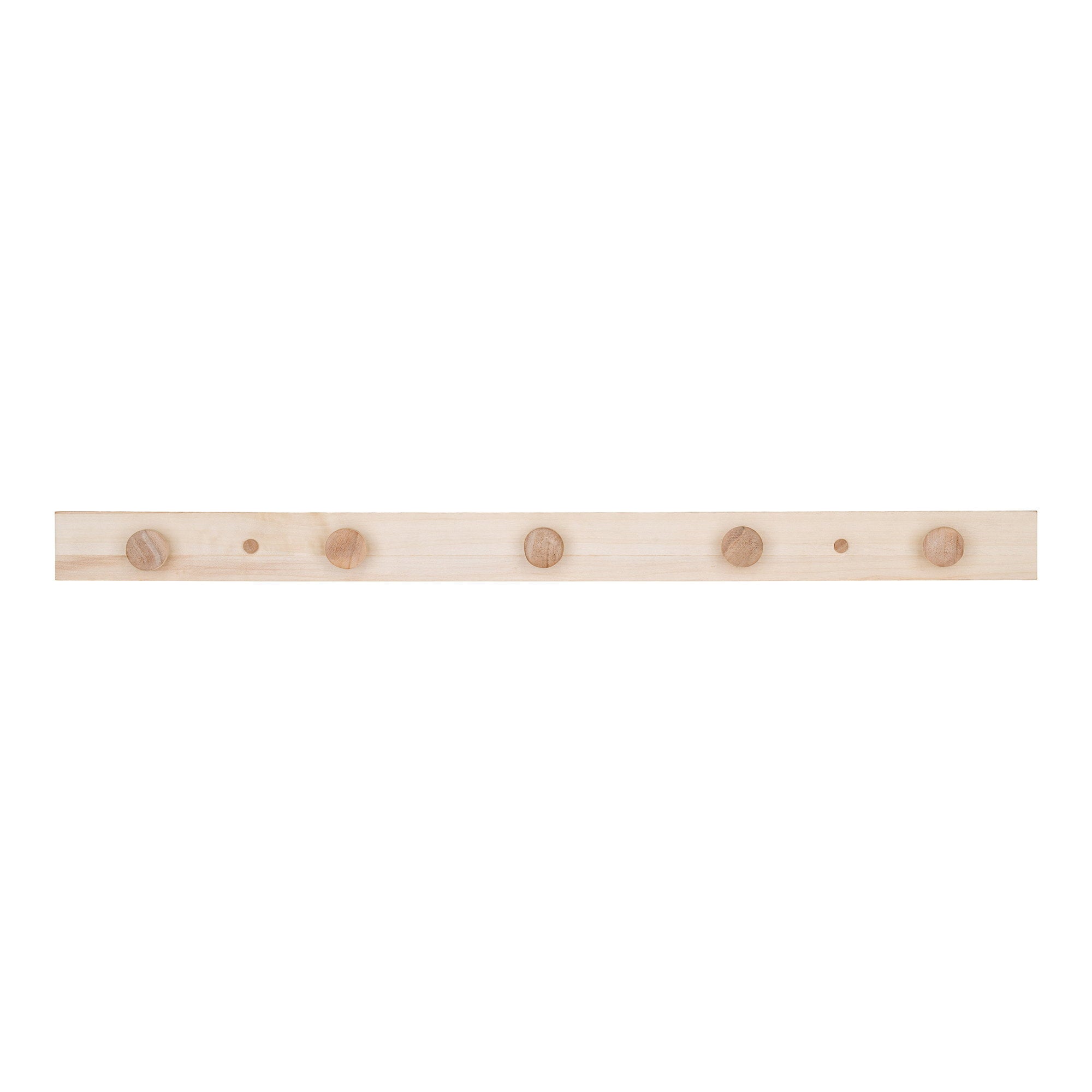 Abano Coat Rack  - Coat rack, poplar wood, natuale 70x5 cm