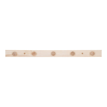 Abano Coat Rack  - Coat rack, poplar wood, natuale 70x5 cm