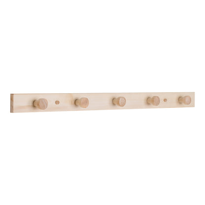 Abano Coat Rack  - Coat rack, poplar wood, natuale 70x5 cm