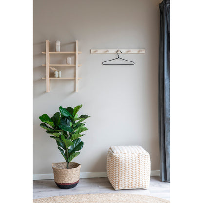 Abano Coat Rack  - Coat rack, poplar wood, natuale 70x5 cm