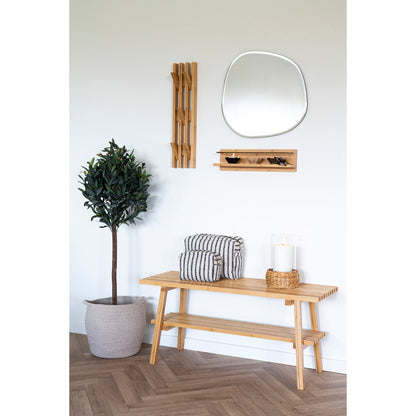 Ember Coat Rack - Coat rack, bamboo, natural 14x60 cm